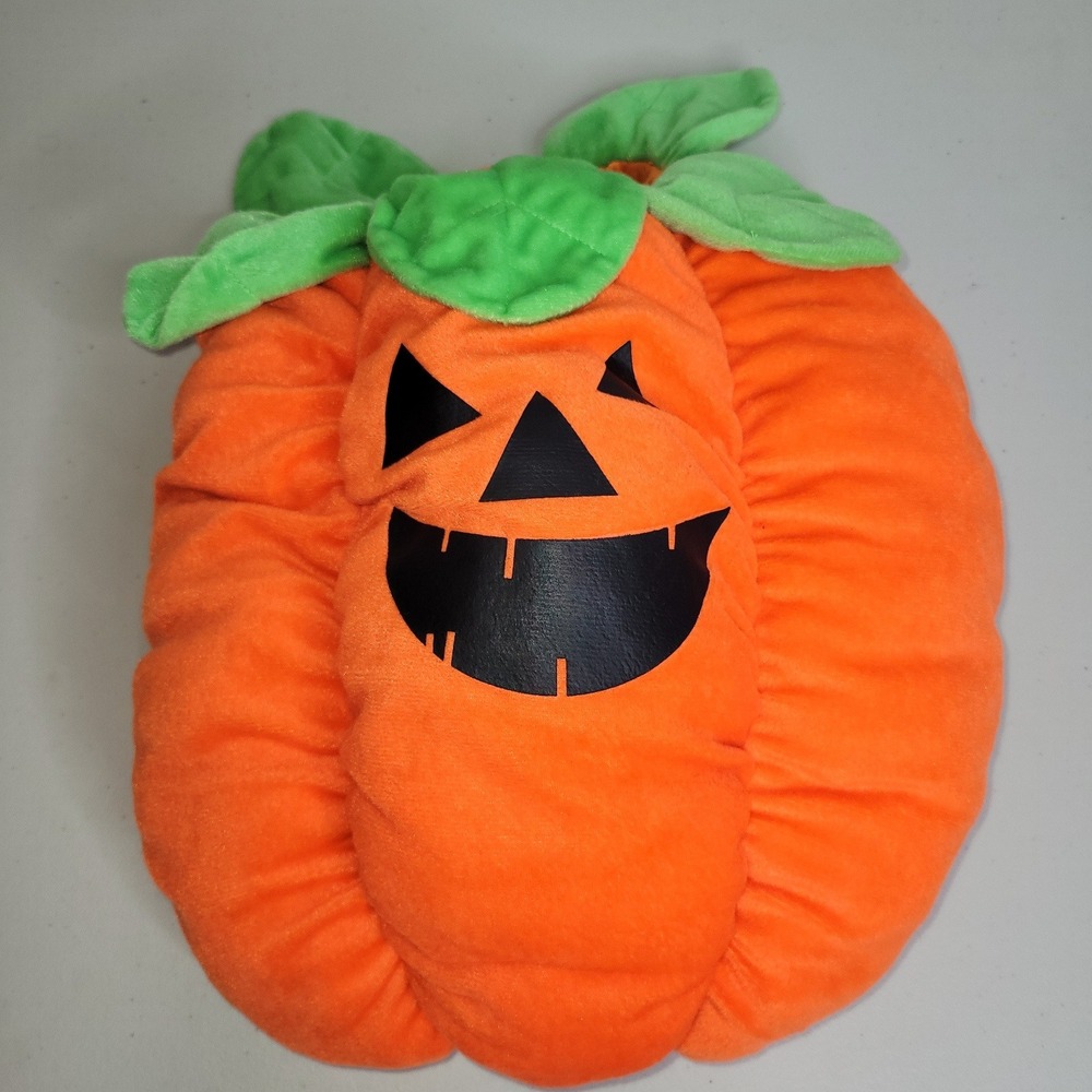 Plush Pumpkin Dog Halloween Costume ~ Size M